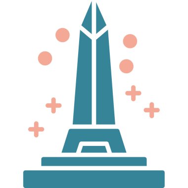 Şehir simgesi. Web simgesi basit illüstrasyon