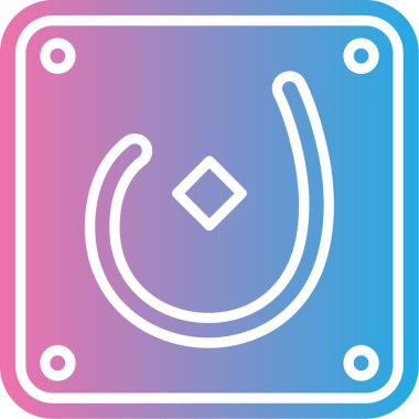 Tek bir simgenin vektör illüstrasyonu