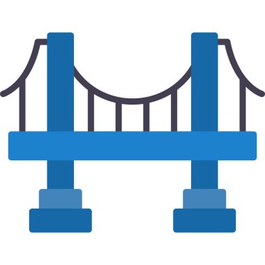 Köprü. Web simgesi basit illüstrasyon