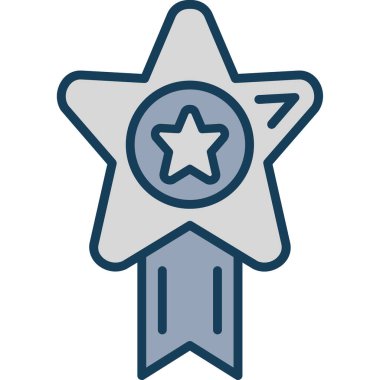 ödül madalya vektör simgesi modern basit vektör illüstrasyonu