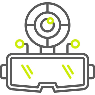 Vr. Web simgesi basit tasarım