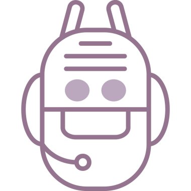 robot. Web simgesi vektör illüstrasyonu