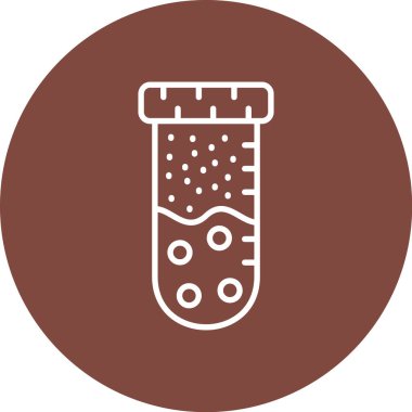 Bir test tüpünün vektör illüstrasyonu