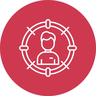 İnsan simgesinin vektör illüstrasyonu