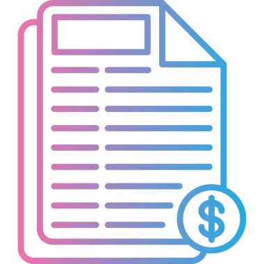 Belge. Web simgesi basit illüstrasyon