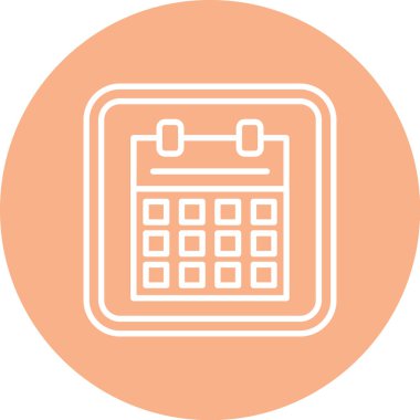 Takvim. Web simgesi basit illüstrasyon