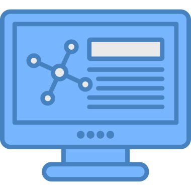 bilgisayar ekranı vektör simgesi