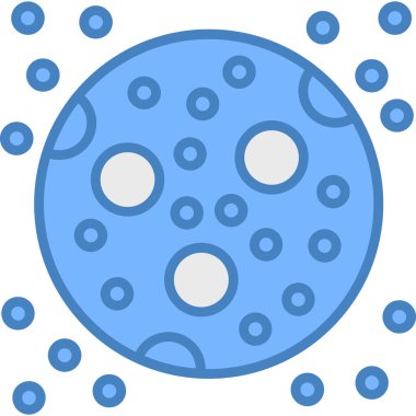 bakteri hücre simgesi düz biçimli