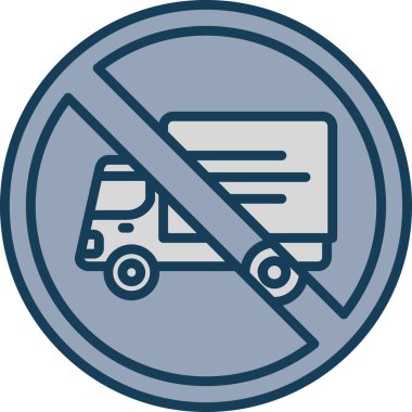 İşaret yok. vektör illüstrasyonu