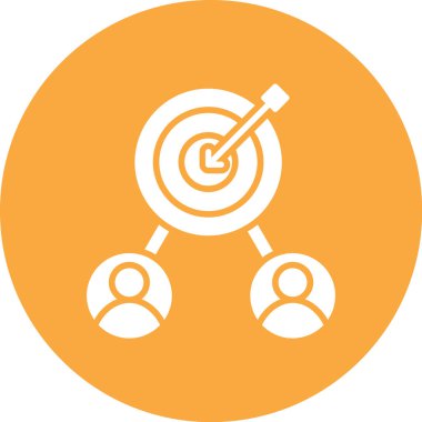 İş konsepti, iş hedefinin vektör illüstrasyonu