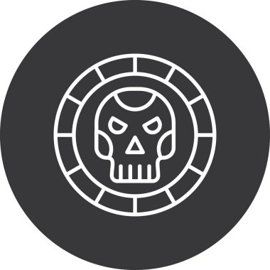 Bir Cadılar Bayramı simgesinin vektör illüstrasyonu