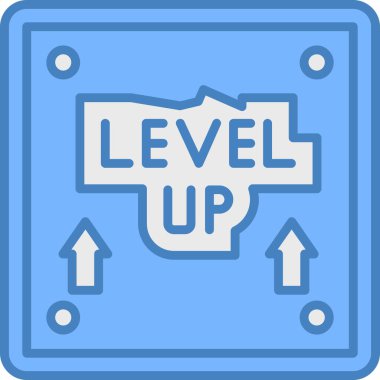 Seviye. İkonum. Basit tasarım