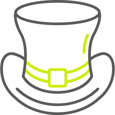 Basit vektör illüstrasyon leprikon şapka