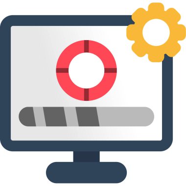 bilgisayar izleyici vektör simgesi