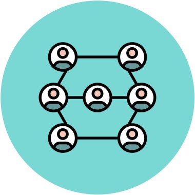 şebeke. Web simgesi basit illüstrasyon