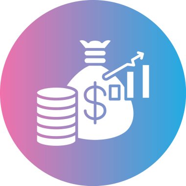 Dolar vektör simgesi modern basit illüstrasyon