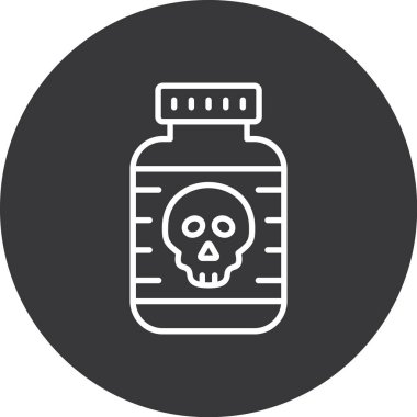 zehir simge vektör çizim