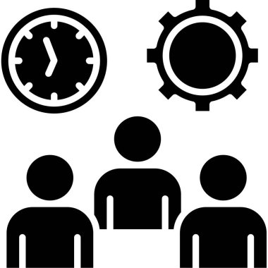 zaman yönetimi vektör simgesi