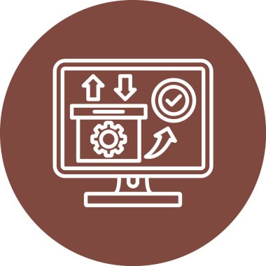 trend düz biçimli vektör seo simgesi