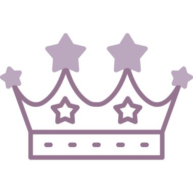 izole edilmiş taç tasarımı vektör illüstrasyonu