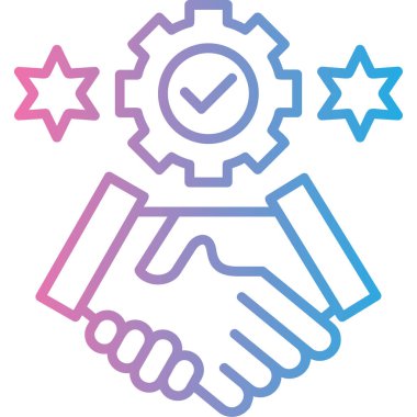 Takım çalışması. Web simgesi basit illüstrasyon