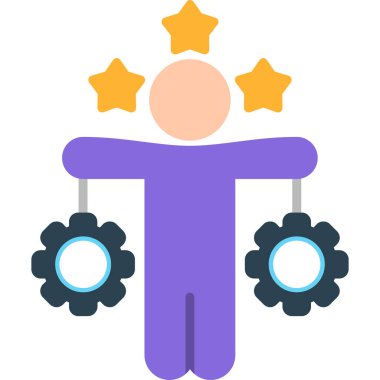 Elektirik prizli takım elbiseli bir çocuğun çizgi film karakterinin vektör çizimi