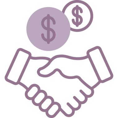 para ve finans simgesi vektörü.