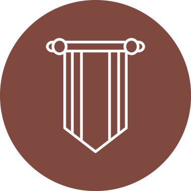 Bir bayrağın vektör illüstrasyonu