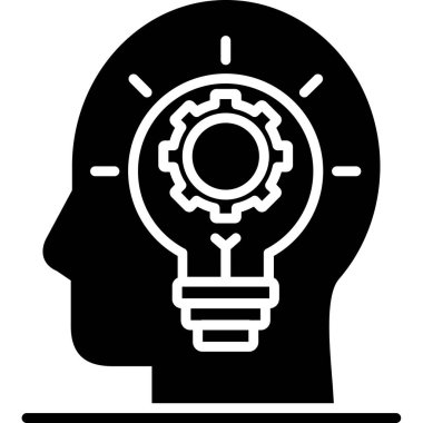 Fikir simgesi vektör illüstrasyonu