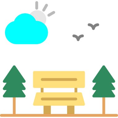 Bulut. Web simgesi basit illüstrasyon