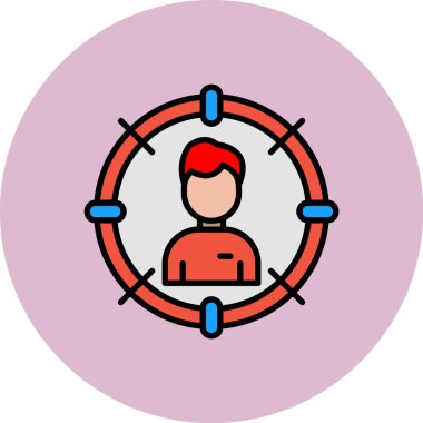 İnsan simgesinin vektör illüstrasyonu