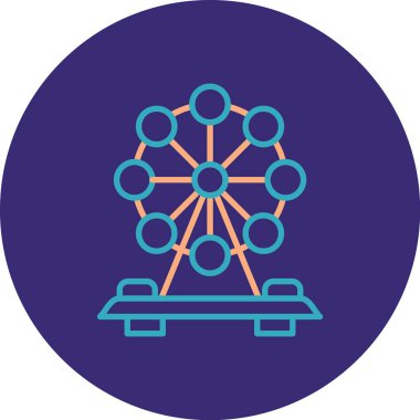 Modern bir simgenin vektör illüstrasyonu