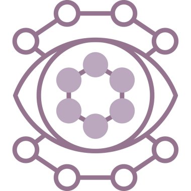 atom simgesi vektör illüstrasyonu