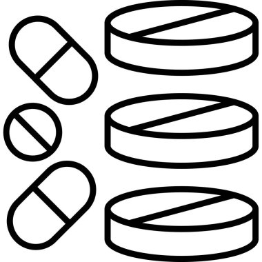 hap ikonu vektör illüstrasyonu