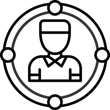 avatar simgesi vektör illüstrasyonu