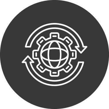 Seo simgesinin vektör illüstrasyonu