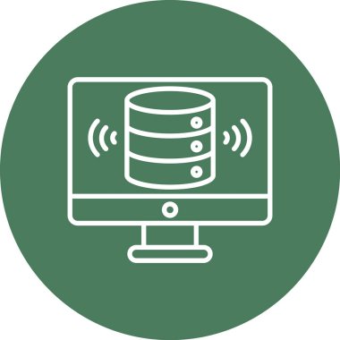 Sunucu. Web simgesi basit tasarım