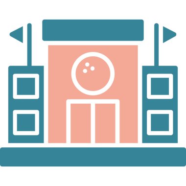 Bir binanın vektör illüstrasyonu