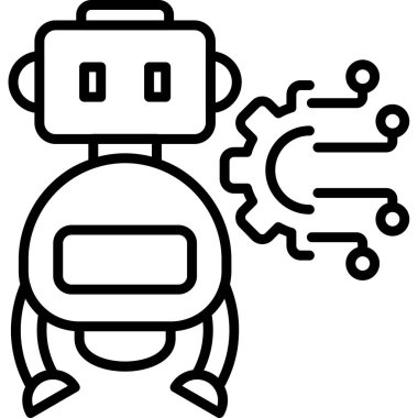 Yapay zeka robot simgesi
