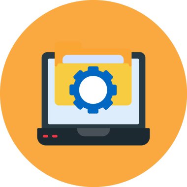 Bilgisayar. Web simgesi basit tasarım