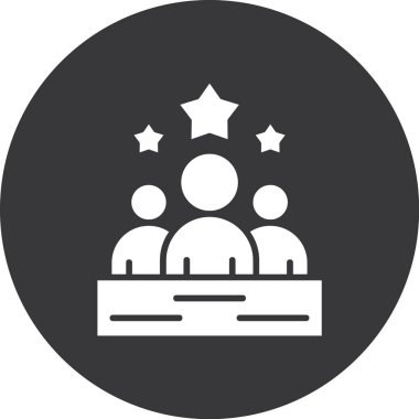 İnsanlar. Web simgesi basit illüstrasyon