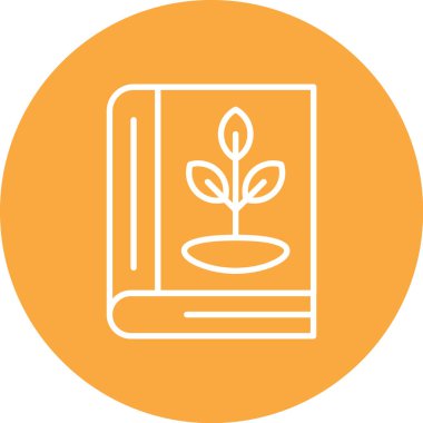 Bir bitki simgesinin vektör illüstrasyonu