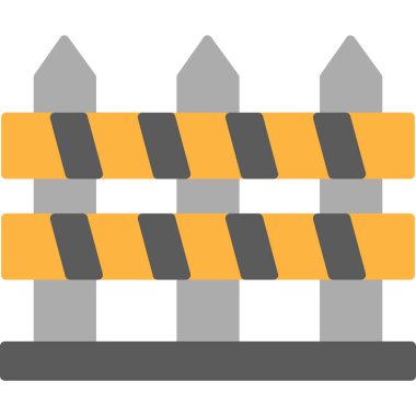 bariyer düz simgesi