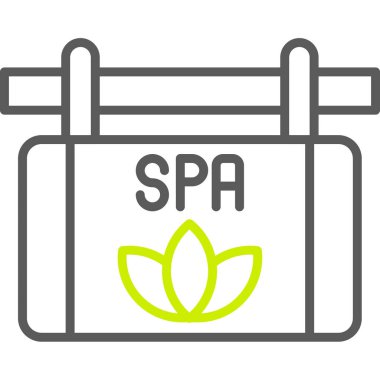 şeffaf arkaplanda izole edilmiş modayı gösteren spa masajı simgesi.