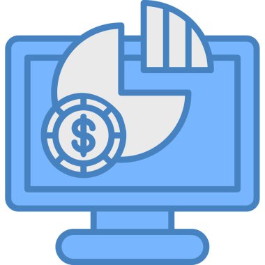 Bilgisayar. Web simgesi basit illüstrasyon