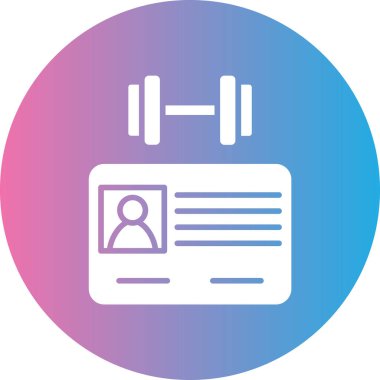 Bir spor salonu simgesinin vektör çizimi