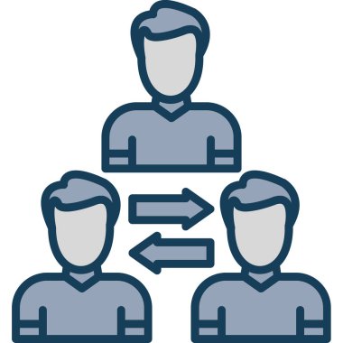 Grup insanlar vektör simgesi