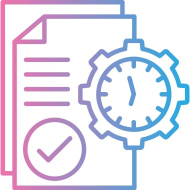 Saat. Web simgesi basit illüstrasyon