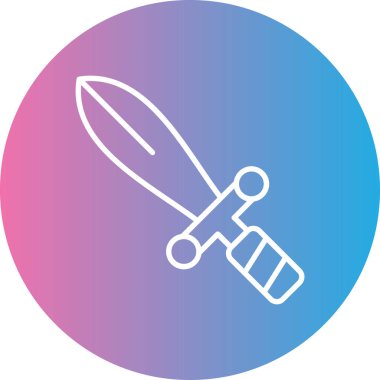 Bir kılıcın vektör illüstrasyonu