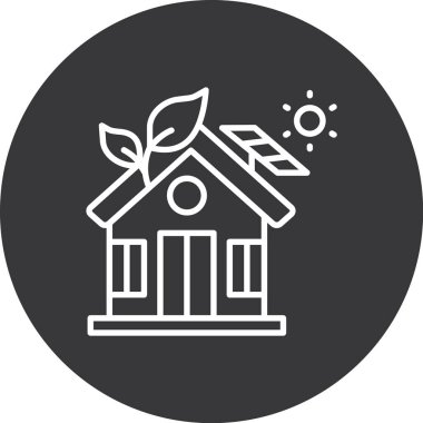 Ev. Web simgesi basit illüstrasyon